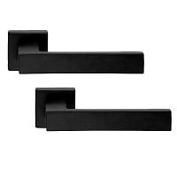 Ручки на розеті LINEA CALI Corner (024) чорний матовий